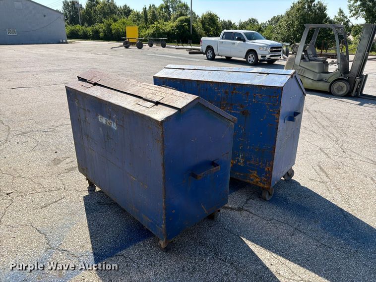 image for item FN5743 (2) metal containers of pipe plus