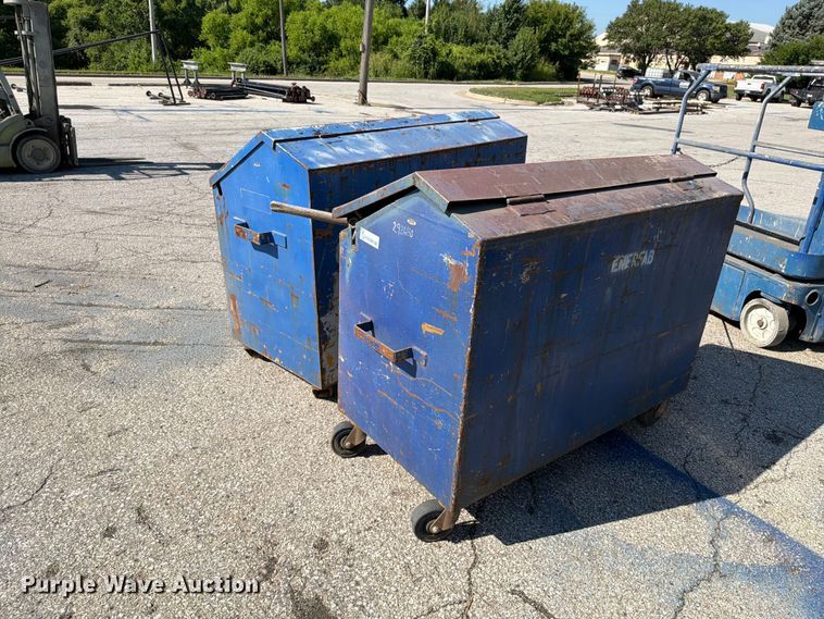 image for item FN5743 (2) metal containers of pipe plus