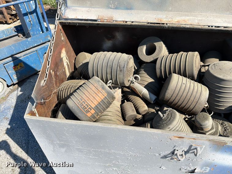 image for item FN5743 (2) metal containers of pipe plus