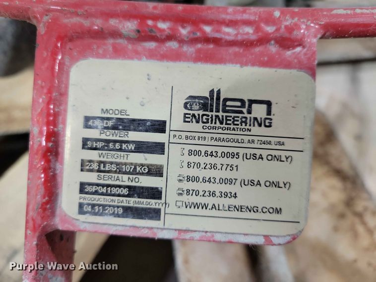 image for item FU0000 2019 Allen Pro 436DF power trowel