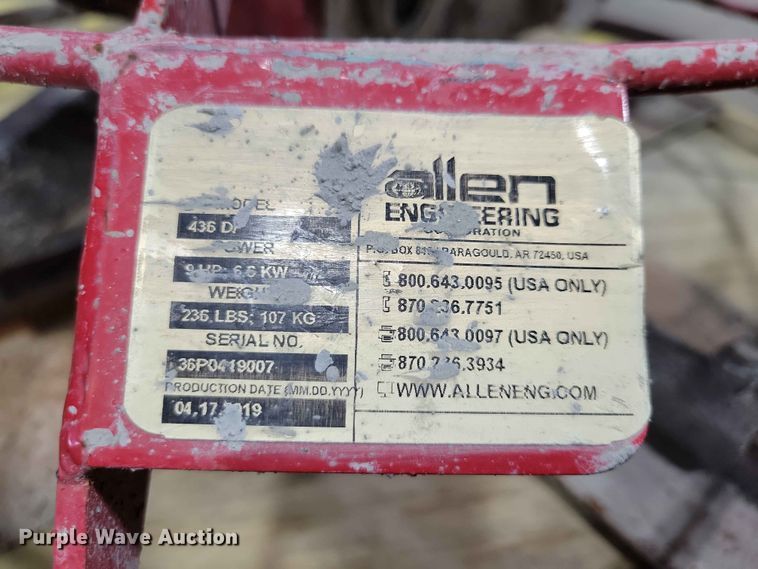 image for item FU0001 2019 Allen Pro 436DF power trowel 