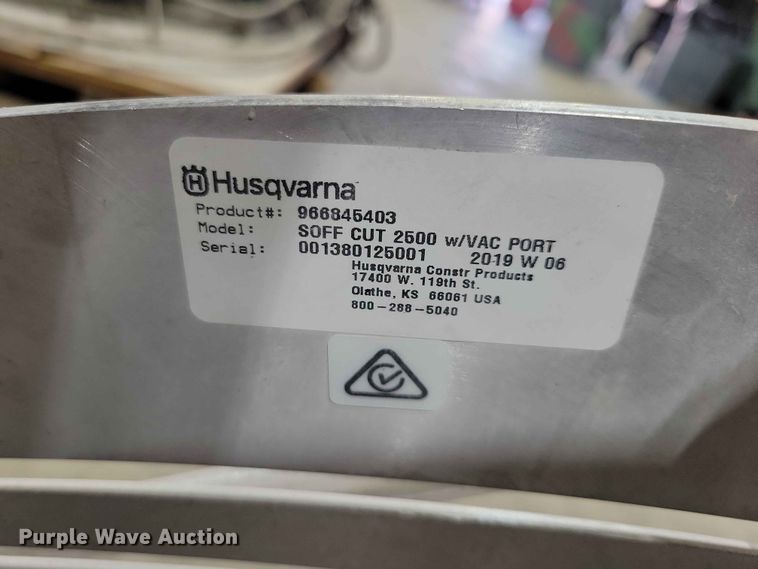 image for item FU0004 2019 Husqvarna Soff-Cut 2500 concrete saw