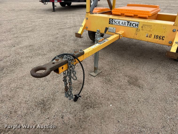 image for item NJ9128 2015 Solar Tech Silent Sentinel arrow board trailer
