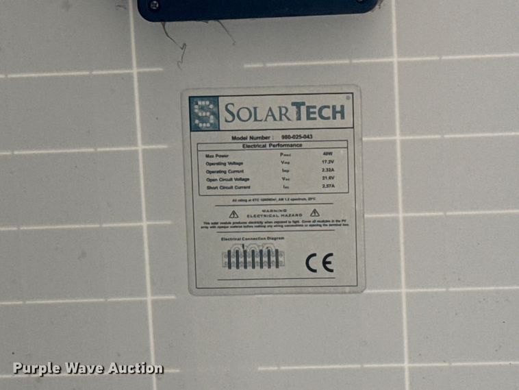image for item NJ9128 2015 Solar Tech Silent Sentinel arrow board trailer
