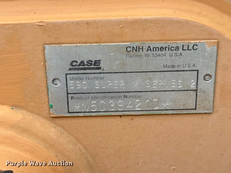 image for item NJ9168 2005 Case 590 Super M Series 2 backhoe