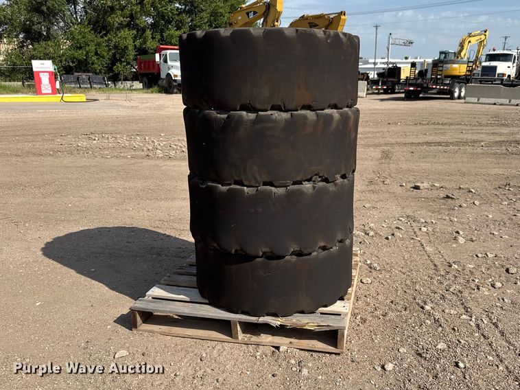 image for item NJ9182 (4) Dobermann skid steer tires and wheels