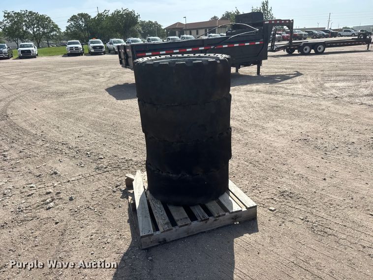 image for item NJ9182 (4) Dobermann skid steer tires and wheels