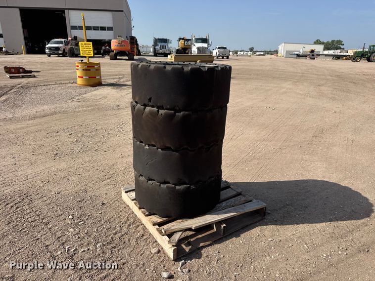 image for item NJ9182 (4) Dobermann skid steer tires and wheels