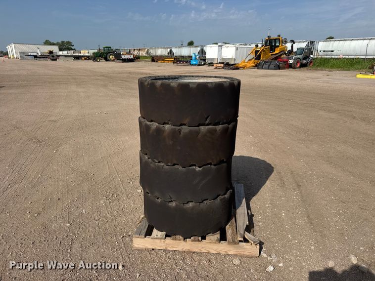 image for item NJ9182 (4) Dobermann skid steer tires and wheels