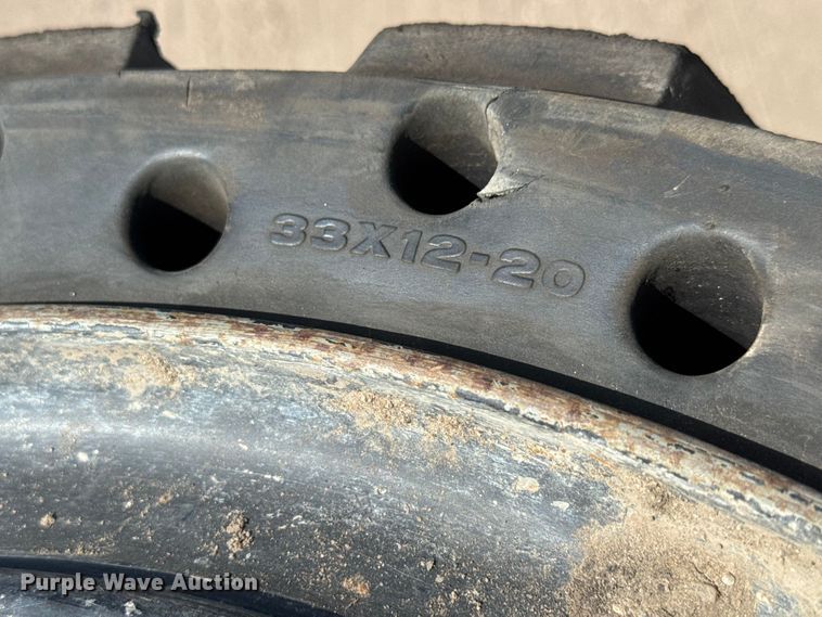 image for item NJ9182 (4) Dobermann skid steer tires and wheels