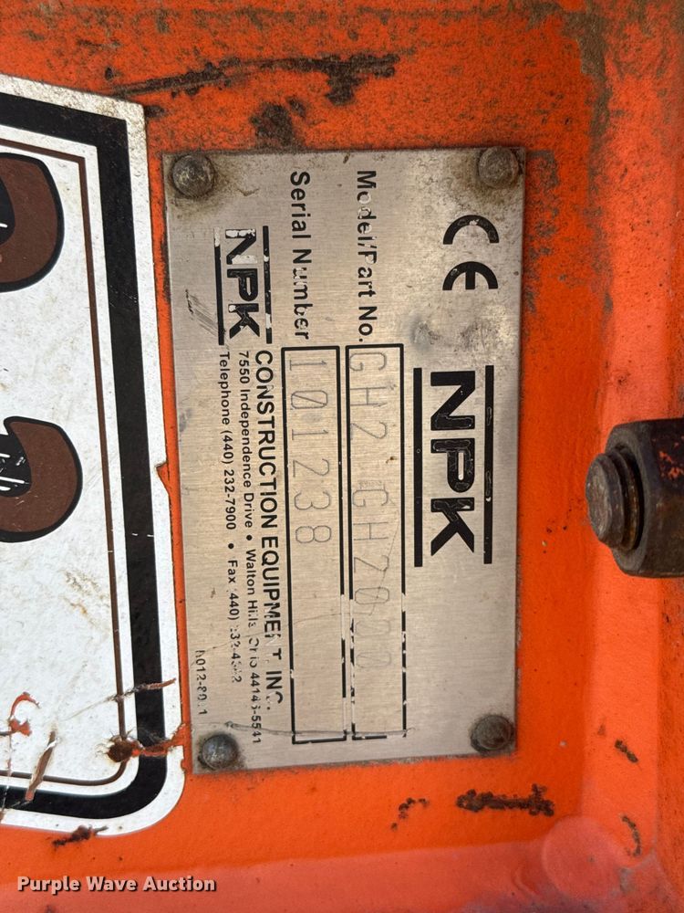 image for item NJ9184 NPK GH2 mini excavator hydraulic breaker