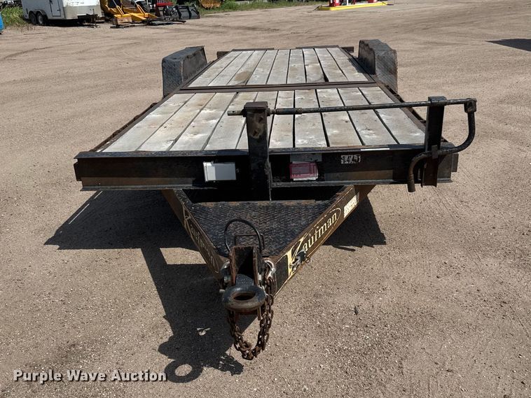 image for item NJ9188 2015 Kauffman tilt deck equipment trailer