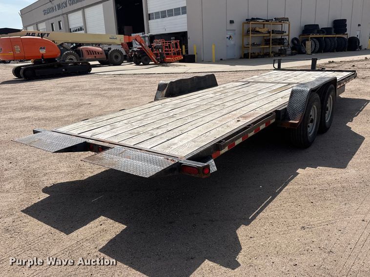image for item NJ9188 2015 Kauffman tilt deck equipment trailer