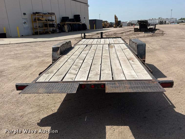 image for item NJ9188 2015 Kauffman tilt deck equipment trailer