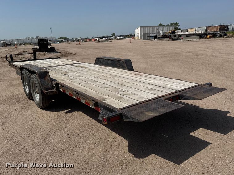 image for item NJ9188 2015 Kauffman tilt deck equipment trailer