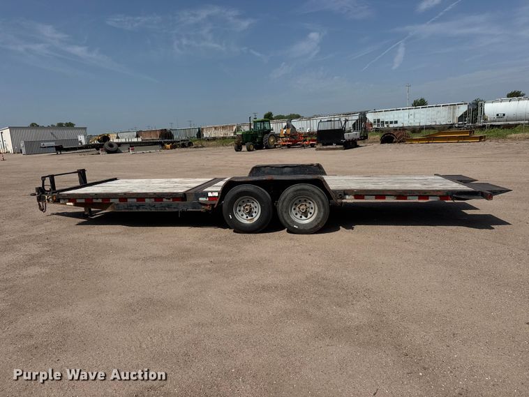 image for item NJ9188 2015 Kauffman tilt deck equipment trailer