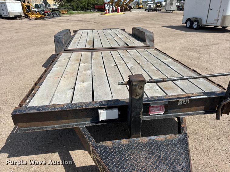 image for item NJ9188 2015 Kauffman tilt deck equipment trailer