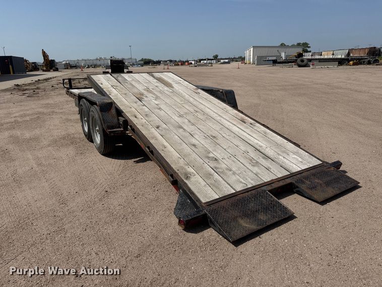 image for item NJ9188 2015 Kauffman tilt deck equipment trailer