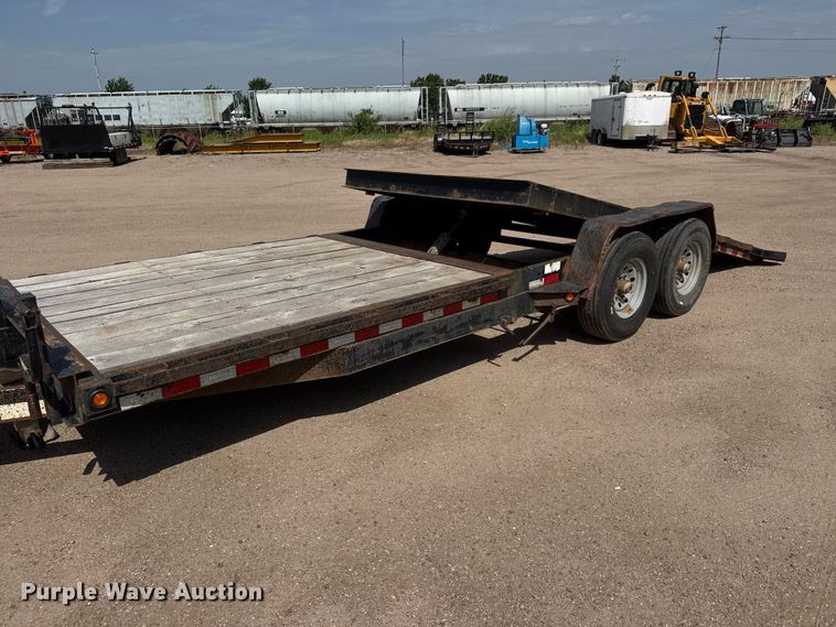 image for item NJ9188 2015 Kauffman tilt deck equipment trailer