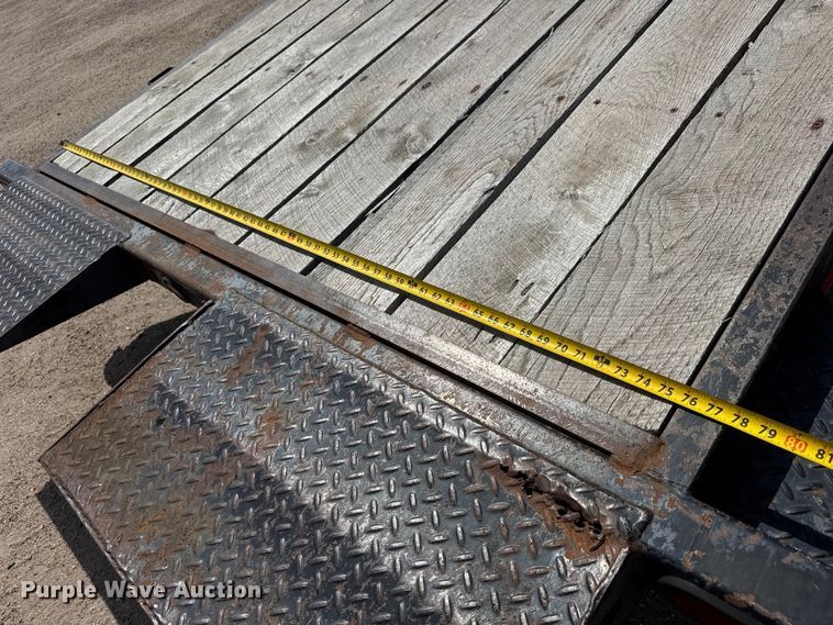image for item NJ9188 2015 Kauffman tilt deck equipment trailer