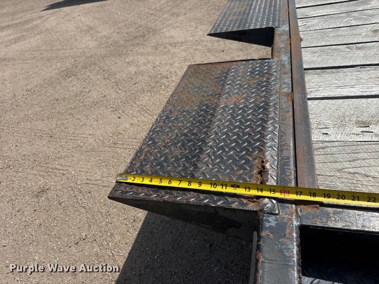 image for item NJ9188 2015 Kauffman tilt deck equipment trailer