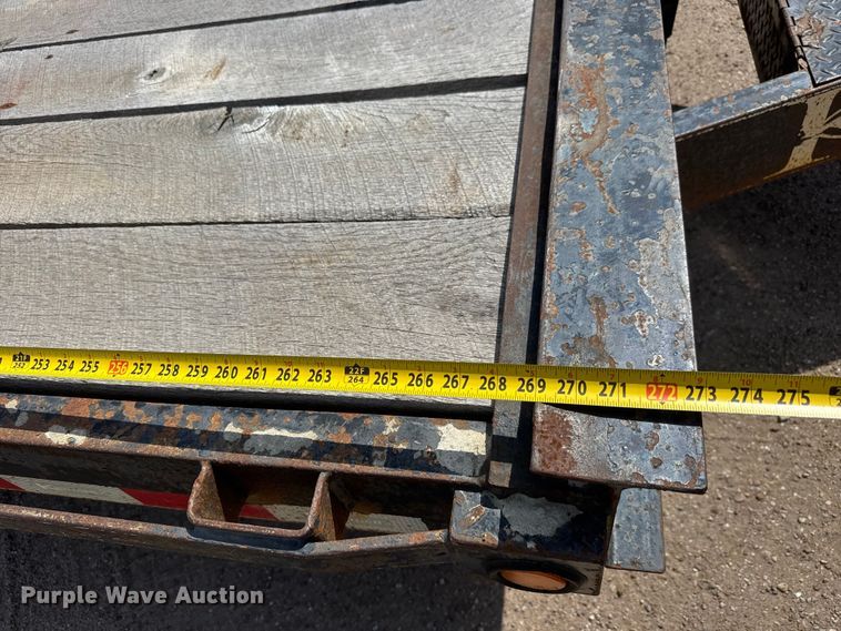 image for item NJ9188 2015 Kauffman tilt deck equipment trailer