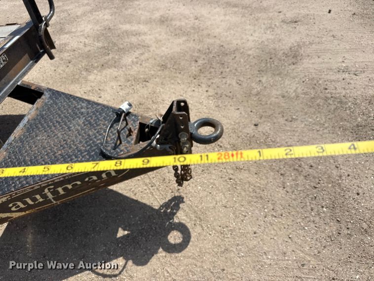 image for item NJ9188 2015 Kauffman tilt deck equipment trailer