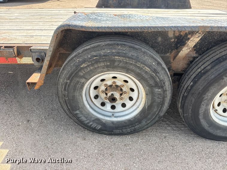image for item NJ9188 2015 Kauffman tilt deck equipment trailer