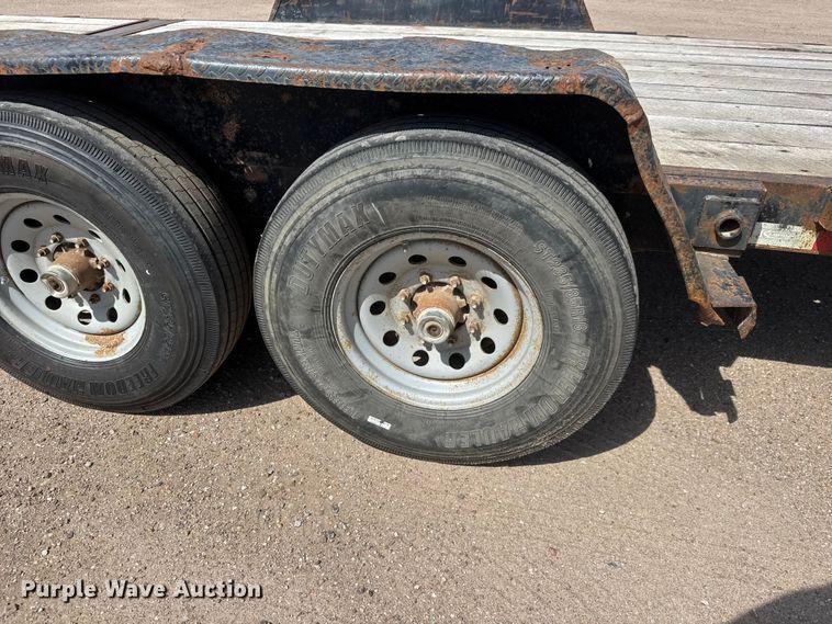 image for item NJ9188 2015 Kauffman tilt deck equipment trailer