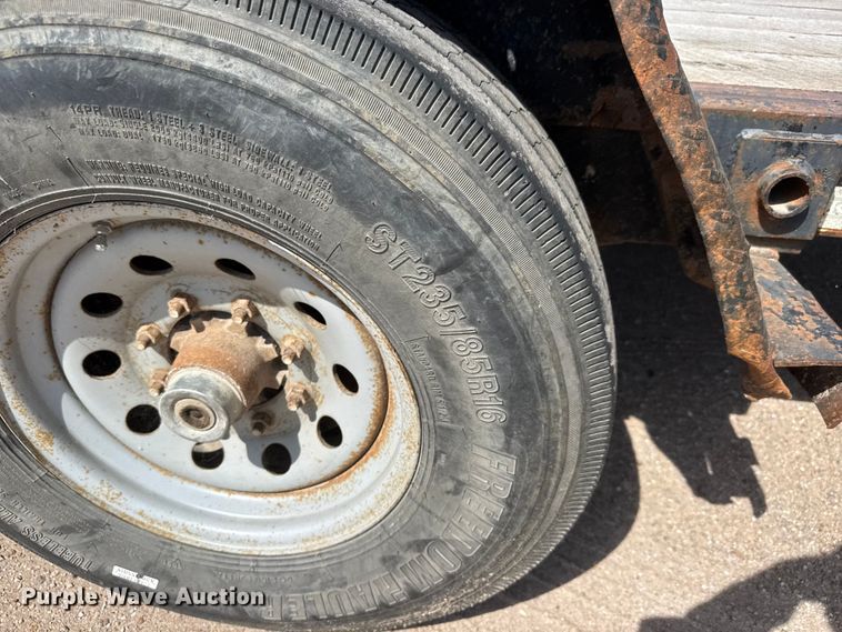 image for item NJ9188 2015 Kauffman tilt deck equipment trailer