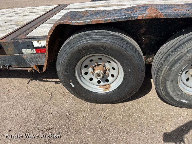 image for item NJ9188 2015 Kauffman tilt deck equipment trailer