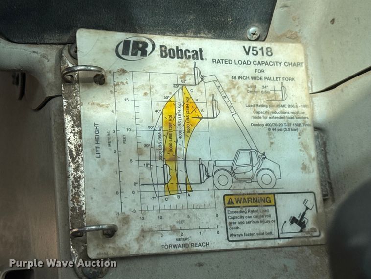 image for item NJ9189 2003 Bobcat V518 Versahandler telehandler