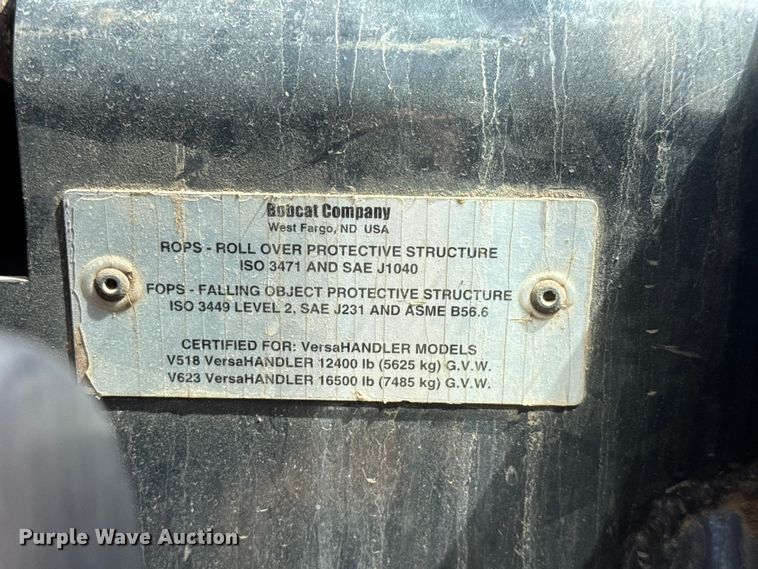 image for item NJ9189 2003 Bobcat V518 Versahandler telehandler