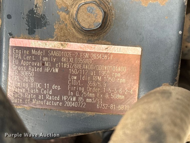 image for item NJ9191 2005 Komatsu PC228US-3N0 excavator