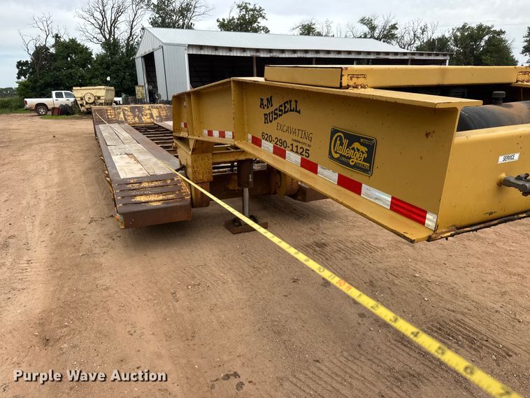 image for item NJ9198 2013 Witzco Challenger RG-35 lowboy equipment trailer