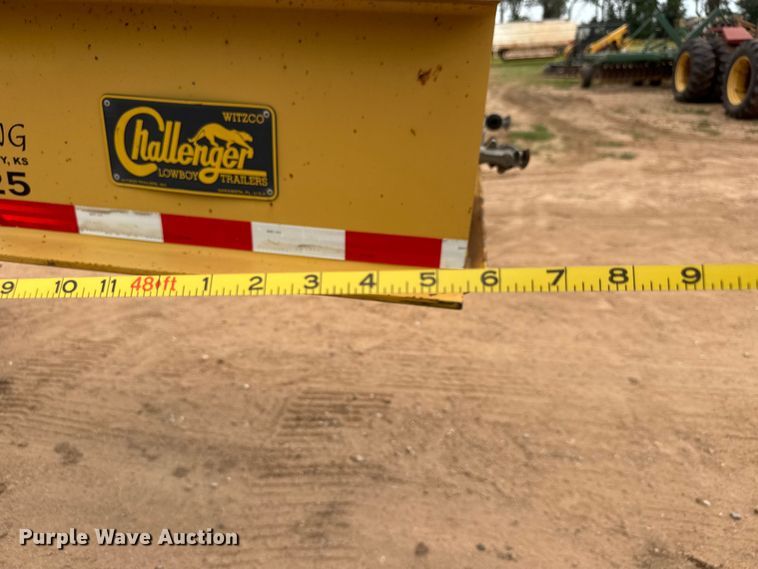 image for item NJ9198 2013 Witzco Challenger RG-35 lowboy equipment trailer