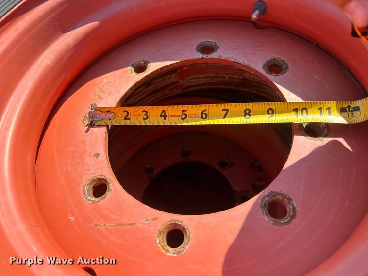image for item NJ9227 (4) Deestone 14-17.5 skid steer tires and wheels