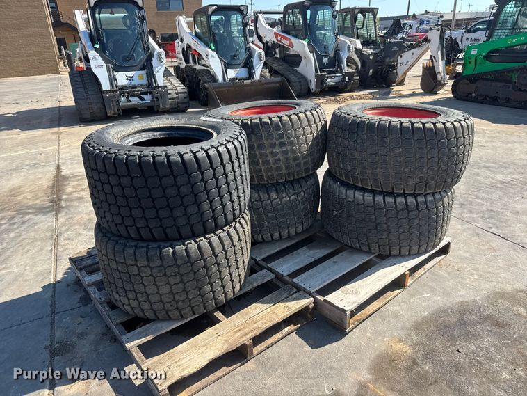 image for item NJ9228 (6) Bobcat 33x15.50-16.5 skid steer tires