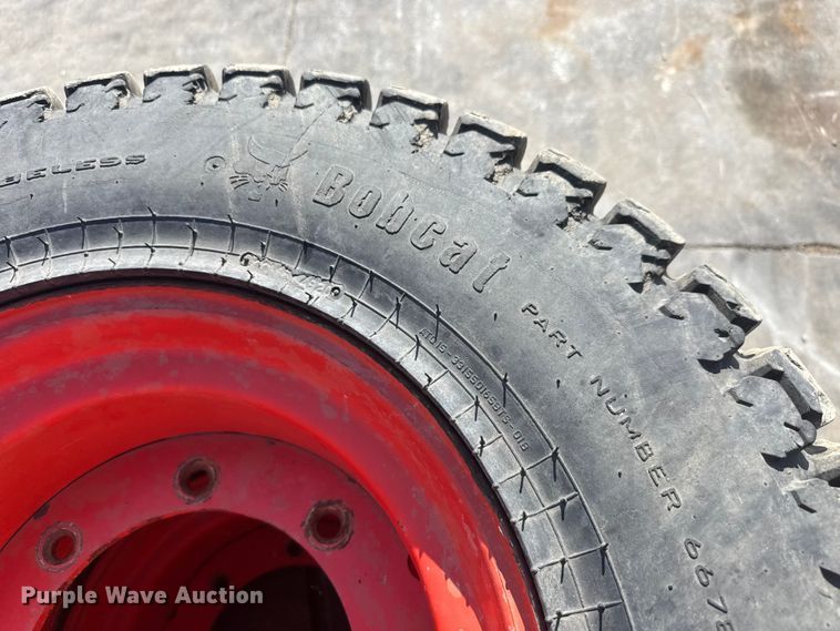 image for item NJ9228 (6) Bobcat 33x15.50-16.5 skid steer tires