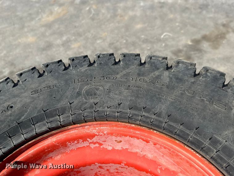 image for item NJ9228 (6) Bobcat 33x15.50-16.5 skid steer tires