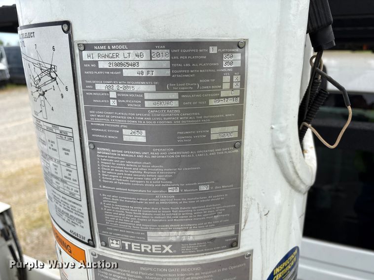 image for item YA2588 2018 RAM 5500 forestry bucket truck