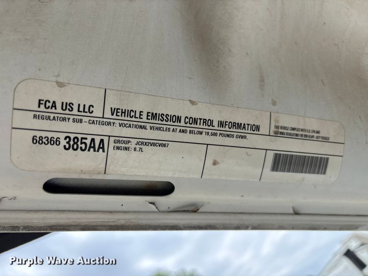 image for item YA2588 2018 RAM 5500 forestry bucket truck