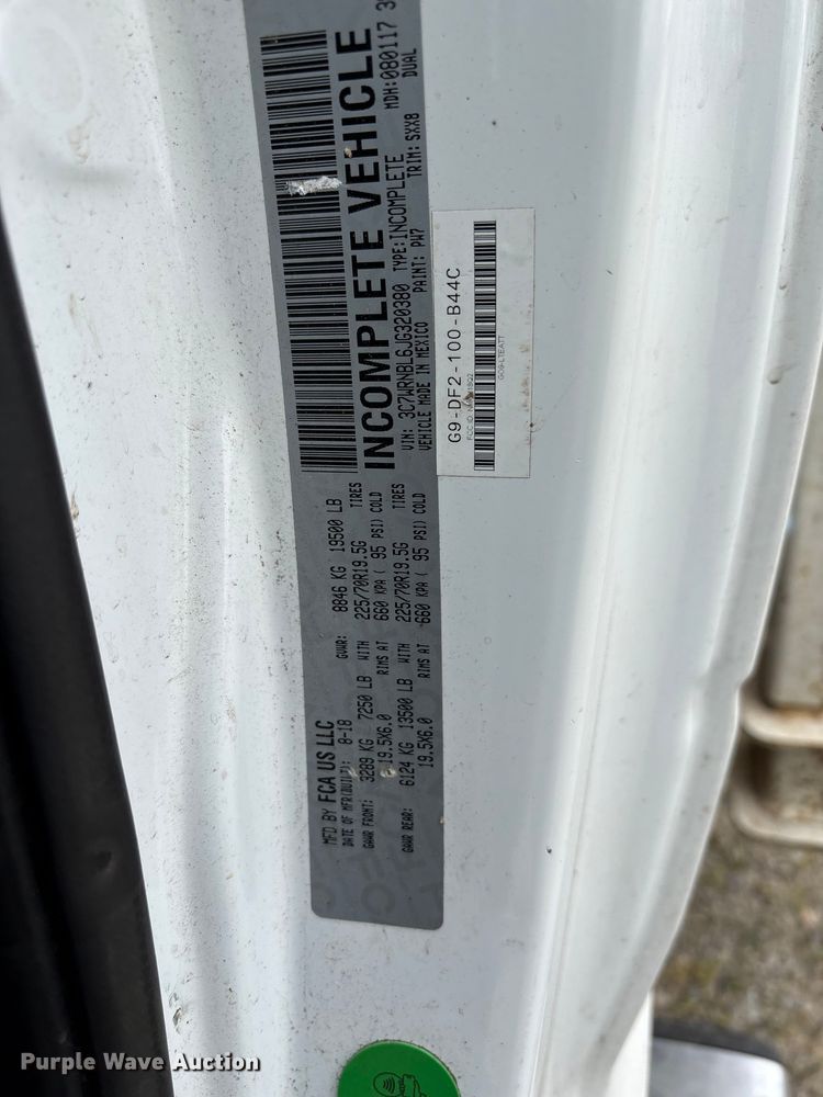 image for item YA2588 2018 RAM 5500 forestry bucket truck