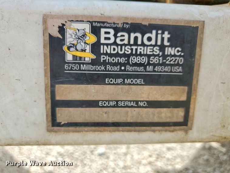 image for item YA3736 2020 Bandit 200UC wood chipper