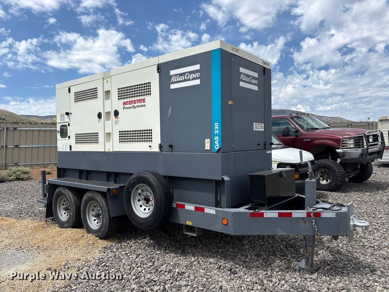 image for item YA3763 2021 Atlas Copco QAS 330JD generator