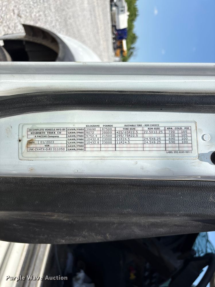 image for item YA3920 2024 Kenworth T880 dump truck