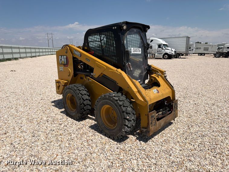 image for item YA3928 2022 Caterpillar 246D3 skid steer loader