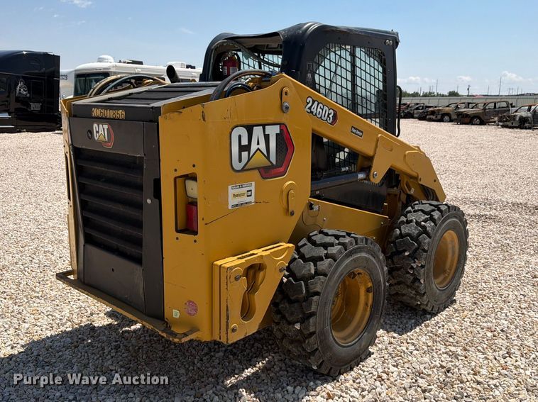 image for item YA3928 2022 Caterpillar 246D3 skid steer loader