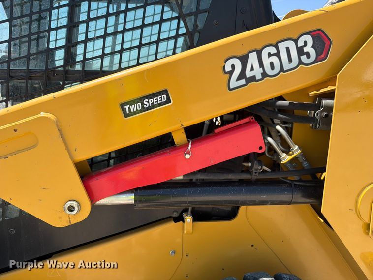 image for item YA3928 2022 Caterpillar 246D3 skid steer loader