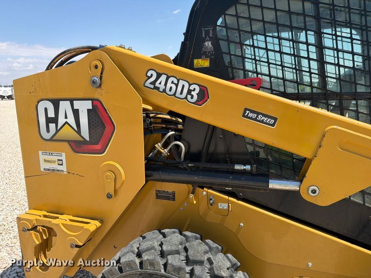 image for item YA3928 2022 Caterpillar 246D3 skid steer loader